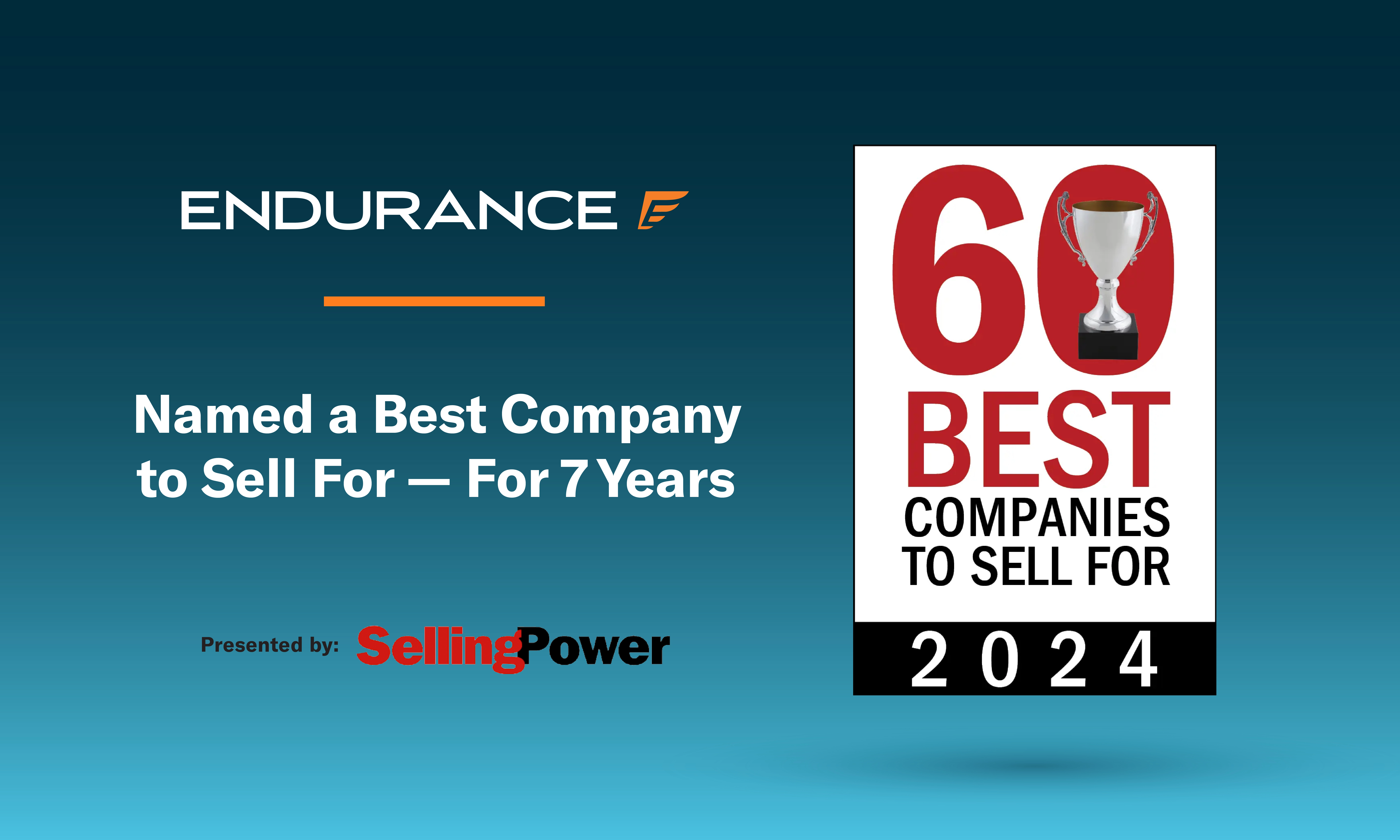 Endurance was named a 2024 Best Company to Sell For