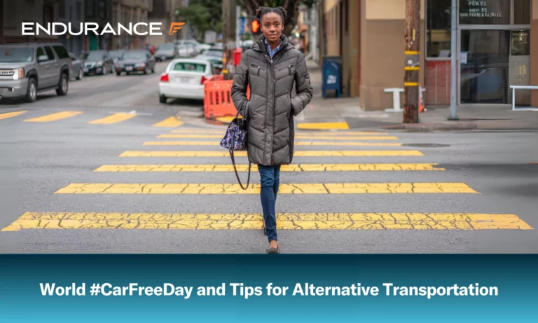 A woman on a crosswalk during cold weather in San Francisco